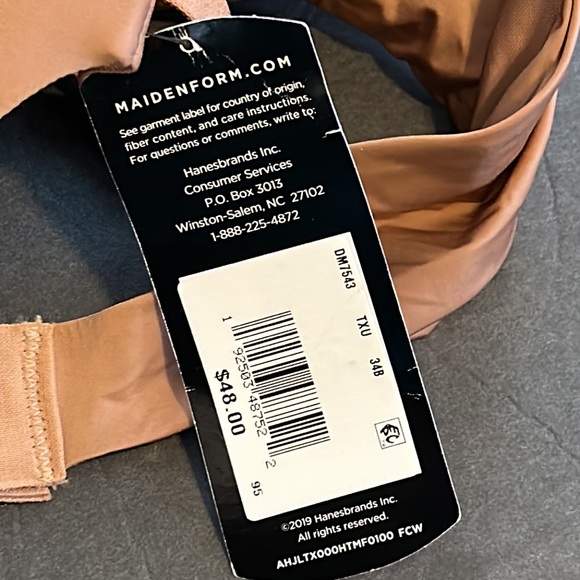 NEW MAIDENFORM NEW BRAS SIZE  34B - Picture 3 of 4